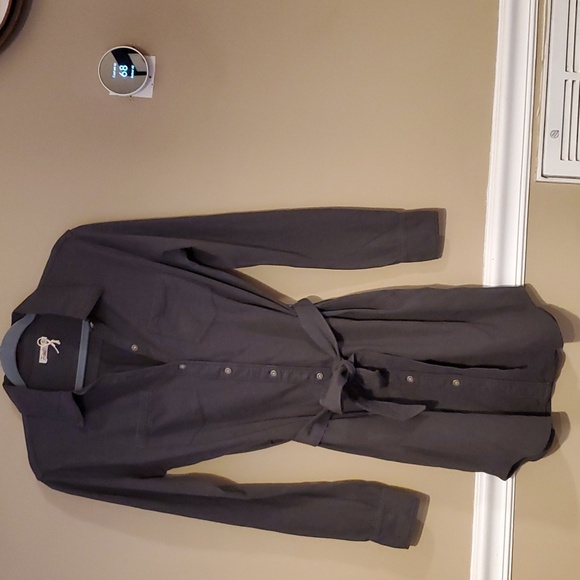 Faherty Seasons Long Sleeve Organic Cotton Knit Shirtdress Size XS NWOT'S - Picture 5 of 11